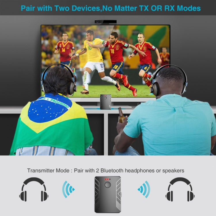 T19 Bluetooth 5.0 Audio Transmitter Receiver Call Three-in-one TV Computer Dual Transmitter Adapter - Apple Accessories by buy2fix | Online Shopping UK | buy2fix