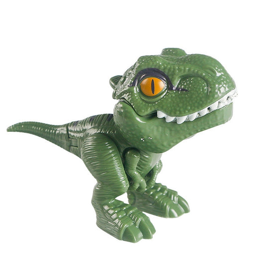 4 PCS Children Fun Doll Bite Finger Dinosaur Small Toys Simulation Tyrannosaurus Toys, Colour: Green-OPP Bag - Model Toys by buy2fix | Online Shopping UK | buy2fix