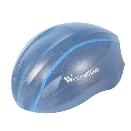 2 PCS WEST BIKING YP0708080 Mountain Road Bike Cycling Helmet Windproof Dustproof Reflective Rainproof Cover, Size: Free Size(Blue) - Protective Helmet & Masks by WEST BIKING | Online Shopping UK | buy2fix