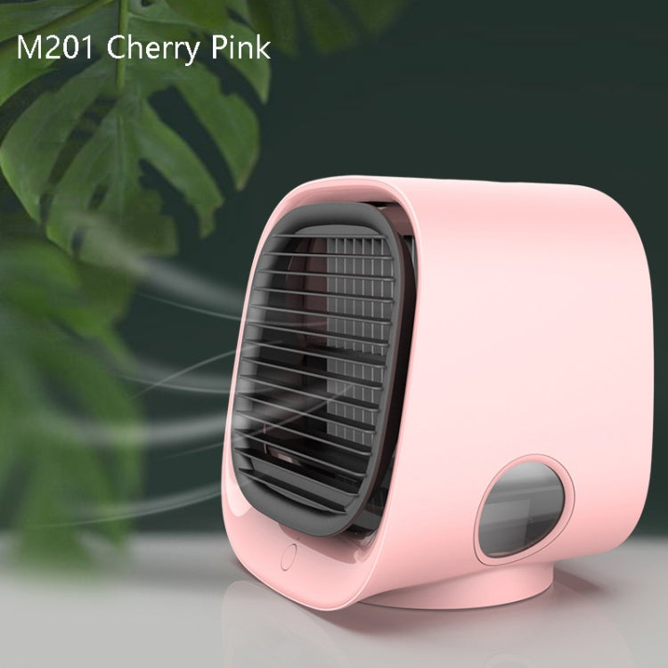 Desktop Cooling Fan USB Portable Office Cold Air Conditioning Fan, Colour: M201 Cherry Pink - Electric Fans by buy2fix | Online Shopping UK | buy2fix