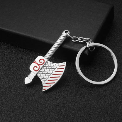 10 PCS Tool Metal Keychain Car Key Ring Pendant, Colour: H-388 Thread Ax - Key Rings by buy2fix | Online Shopping UK | buy2fix