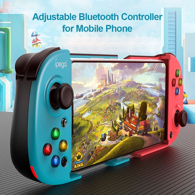 IPEGA PG-9217 Stretching Bluetooth Wireless Mobile Phone Direct Connection For Android / iOS / Nintendo Switch / PC / PS3 Game Handle(Blue Red) - Gamepads by IPEGA | Online Shopping UK | buy2fix