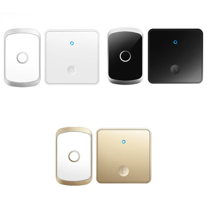 CACAZI FA50 1 For 1 Push-button Self-generating Wireless Doorbell, Plug:US Plug(White) - Wireless Doorbell by CACAZI | Online Shopping UK | buy2fix