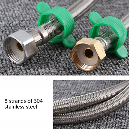 4 PCS 60cm Steel Hat 304 Stainless Steel Metal Knitting Hose Toilet Water Heater Hot And Cold Water High Pressure Pipe 4/8 inch DN15 Connecting Pipe - Home & Garden by buy2fix | Online Shopping UK | buy2fix