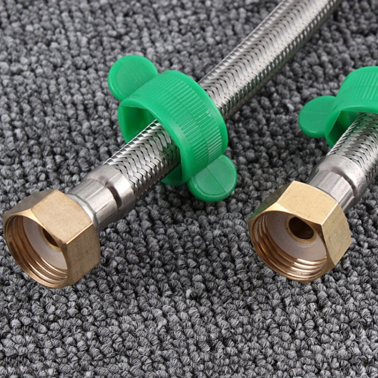 4 PCS 80cm Copper Hat 304 Stainless Steel Metal Knitting Hose Toilet Water Heater Hot And Cold Water High Pressure Pipe 4/8 inch DN15 Connecting Pipe - Home & Garden by buy2fix | Online Shopping UK | buy2fix