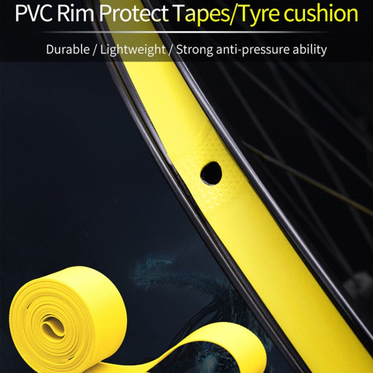 20 PCS Road Mountain Bike Anti-Stab Tire Pad Bicycle Wheel Set PVC Spoke Lining Tape, Colour: Yellow(29inch x 18mm) - Outdoor & Sports by buy2fix | Online Shopping UK | buy2fix