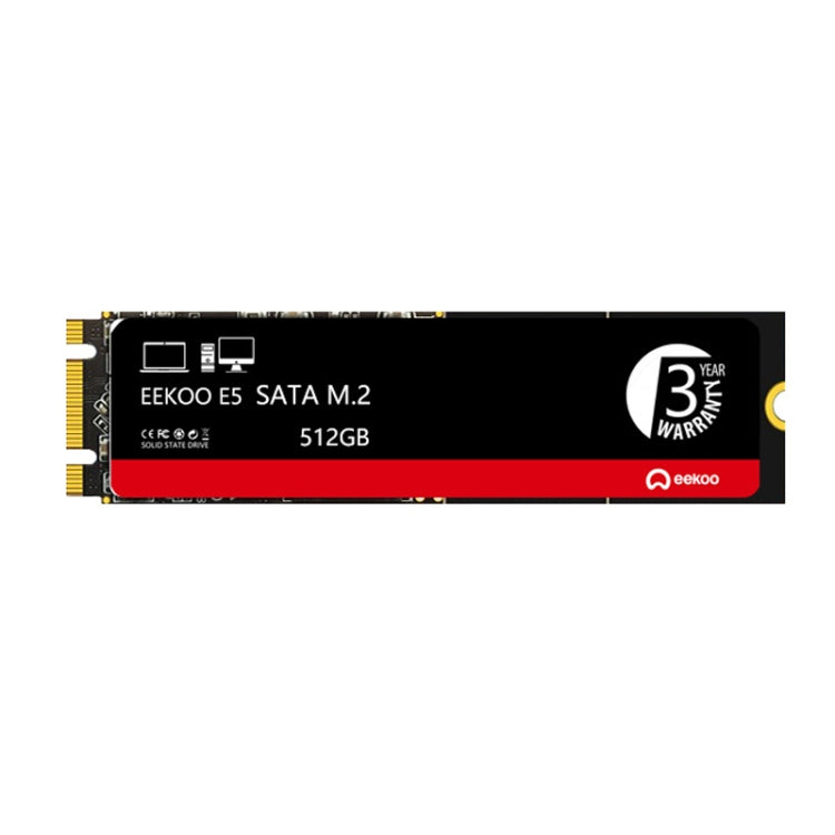 Eekoo E5 M.2 SATA Solid State Drives for Desktops / Laptops, Capacity: 512G - External Solid State Drives by eekoo | Online Shopping UK | buy2fix