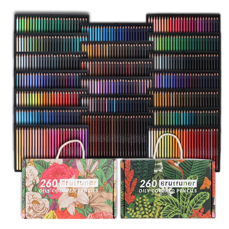 BRUTFUNER 520 Colors Color Lead Set Art Painting Oily Hand-Painted Color Lead(Gift Box Packaging) - Art Supplies by BRUTFUNER | Online Shopping UK | buy2fix