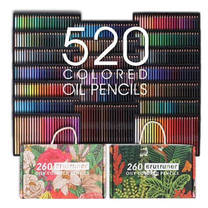 BRUTFUNER 520 Colors Color Lead Set Art Painting Oily Hand-Painted Color Lead(Gift Box Packaging) - Art Supplies by BRUTFUNER | Online Shopping UK | buy2fix