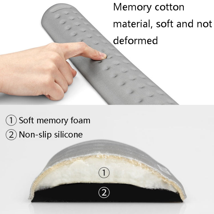 Baona Silicone Memory Cotton Wrist Pad Massage Hole Keyboard Mouse Pad, Style: Mouse Pad (Pink) - Mouse Pads by Baona | Online Shopping UK | buy2fix