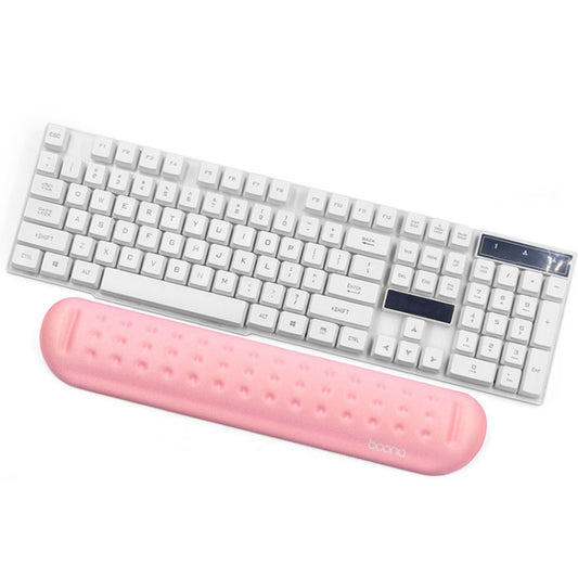 Baona Silicone Memory Cotton Wrist Pad Massage Hole Keyboard Mouse Pad, Style: Medium Keyboard Rest (Pink) - Mouse Pads by Baona | Online Shopping UK | buy2fix
