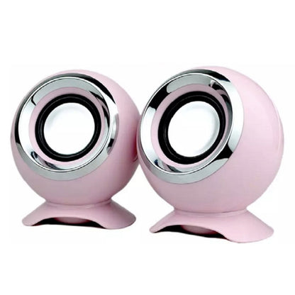 BOAI 072 Notebook Desktop Computer Speaker USB Multimedia Mini Audio(Pink) -  by BOAI | Online Shopping UK | buy2fix