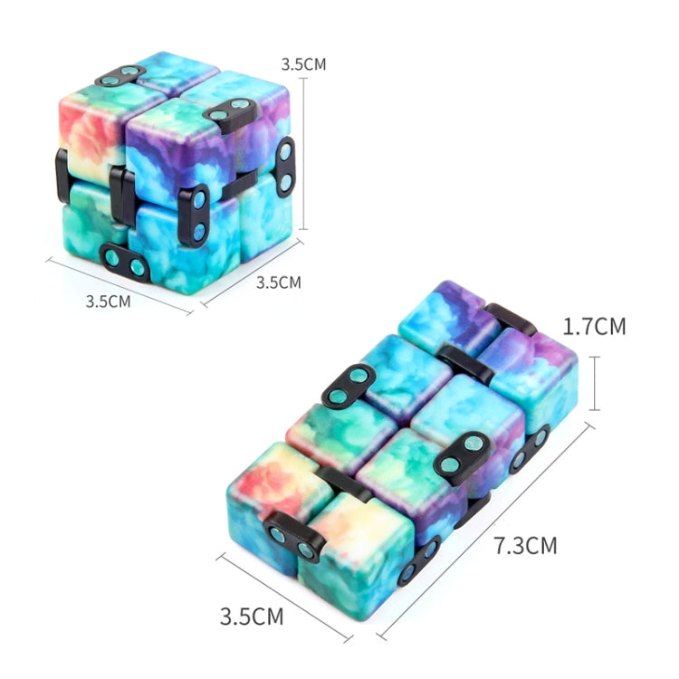 3 PCS Unlimited Magics Cube Colorful UV Printing Pocket Magic Cube Variety Folding Fingertip Magic Cube Decompression Toy(No.168-8-31 Hallowe Purple) - Magic Cubes by buy2fix | Online Shopping UK | buy2fix