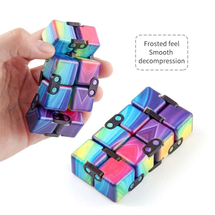 3 PCS Unlimited Magics Cube Colorful UV Printing Pocket Magic Cube Variety Folding Fingertip Magic Cube Decompression Toy(NO.168-8-34 Yellow Skull) - Magic Cubes by buy2fix | Online Shopping UK | buy2fix