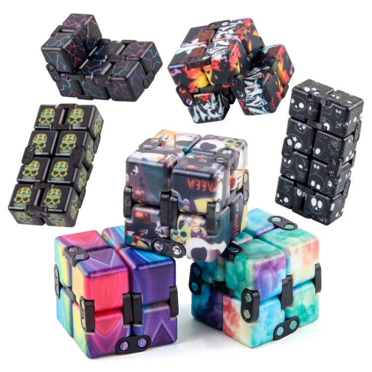 3 PCS Unlimited Magics Cube Colorful UV Printing Pocket Magic Cube Variety Folding Fingertip Magic Cube Decompression Toy(No.168-8-31 Hallowe Purple) - Magic Cubes by buy2fix | Online Shopping UK | buy2fix