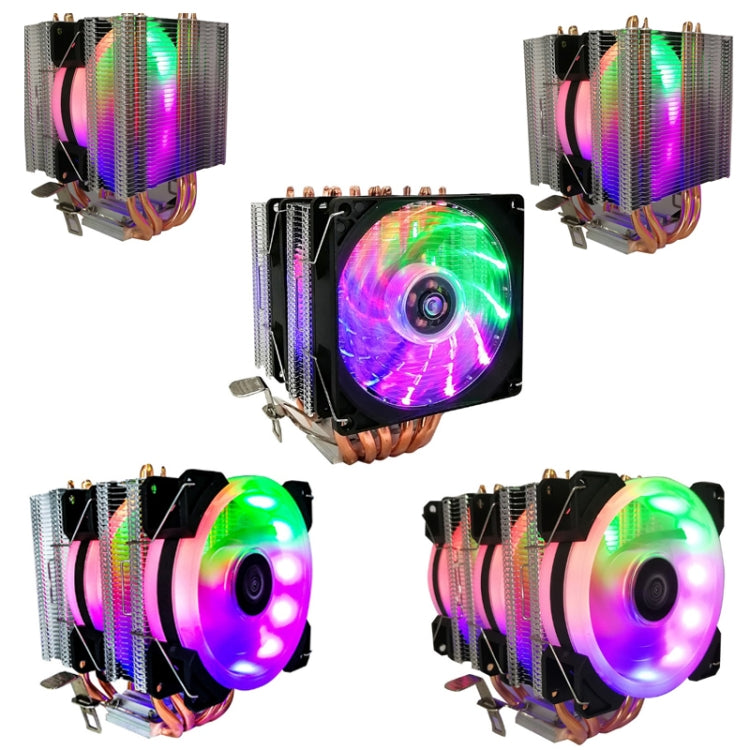 COOL STORM CT-4U-9cm Heat Pipe Dual-Tower CPU Radiator Copper Pipe 9 Cm Fan For Intel/AMD Platform Specification： Aurora Double Fan 3 Line - Fan Cooling by COOL STORM | Online Shopping UK | buy2fix