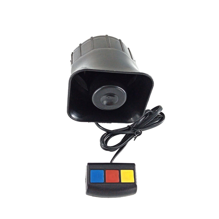 Three Voice Square Alarm Speaker 12V 30W Car Motorcycle Speaker - In Car by buy2fix | Online Shopping UK | buy2fix