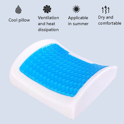 Office Waist Cushion Car Pillow With Pillow Core, Style: Gel Type(Mesh Rose Red) - Home & Garden by buy2fix | Online Shopping UK | buy2fix