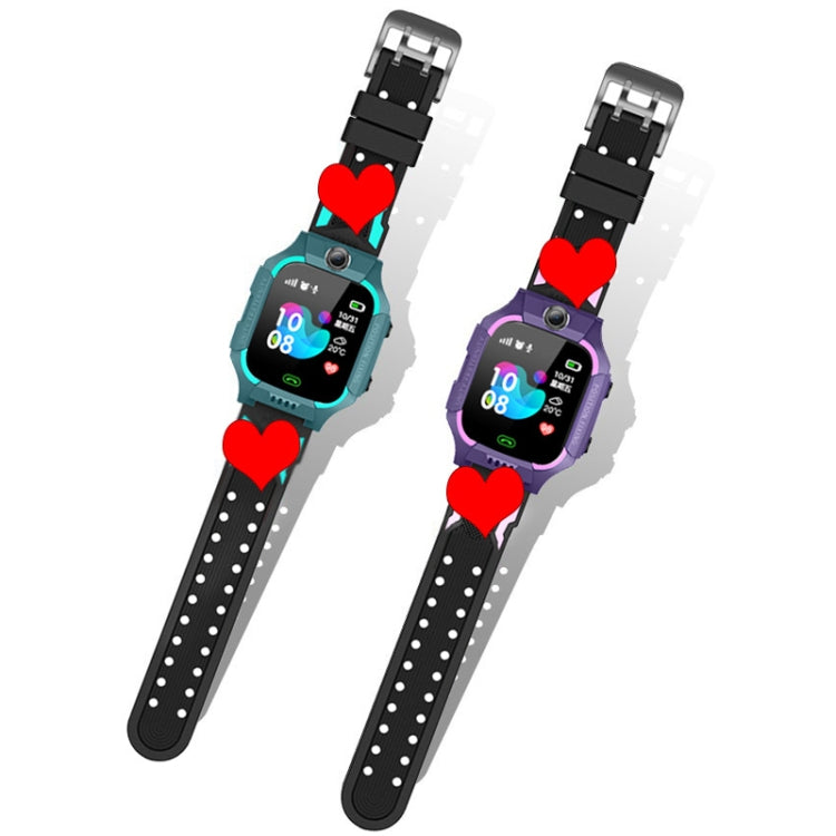 Z6 Children Phone Watch Smart Positioning Full Touch Screen Student Watch(Purple) - Smart Wear by buy2fix | Online Shopping UK | buy2fix