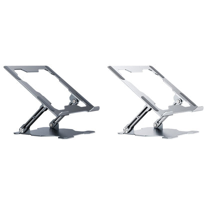 Integrated Foldable Laptop Stand Hollow Heat-Dissipating Flat Desktop Stand(Moon Silver) - Computer & Networking by buy2fix | Online Shopping UK | buy2fix