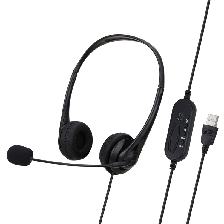 SOYTO SY490 Teaching Office Network Class Student Education Computer Headset, Style: Double Ear Black USB - Multimedia Headset by SOYTO | Online Shopping UK | buy2fix