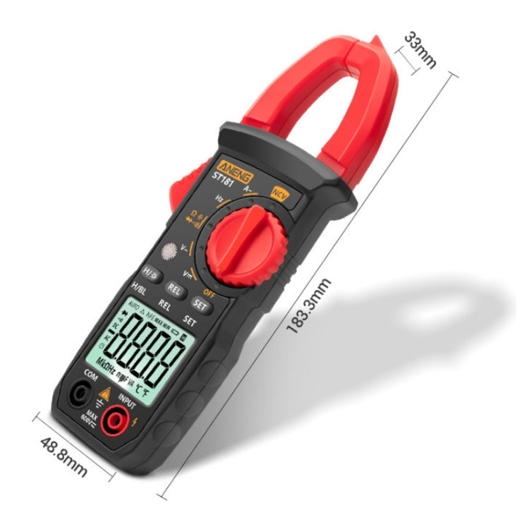 ANENG Intelligent Digital Backlit Clamp-On High-Precision Multimeter, Specification: ST181 - Consumer Electronics by ANENG | Online Shopping UK | buy2fix