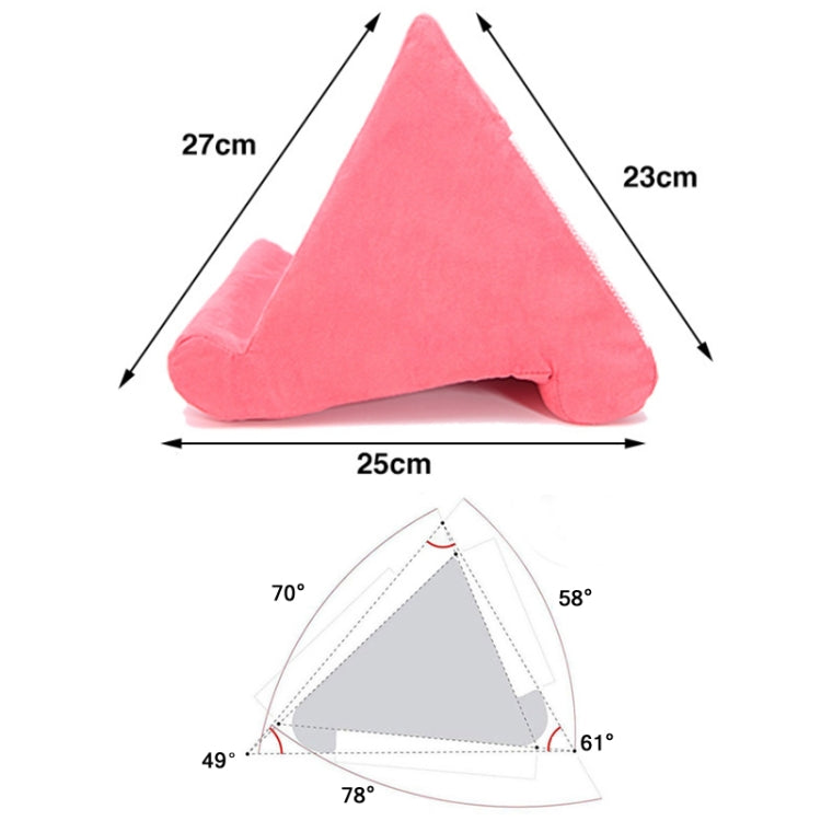 Tablet Mobile Phone Bracket Multi-Angle Pillow, Size: 27x25x23cm(Dark Pink) - Lazy Bracket by buy2fix | Online Shopping UK | buy2fix