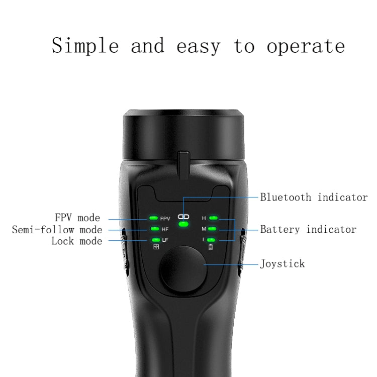 CYKE F8 Handheld Anti-Shake Triaxial Stabilizer, Specification: F8 Triaxial Stabilizer (FPV Mode) - Handheld Gimbals by CYKE | Online Shopping UK | buy2fix