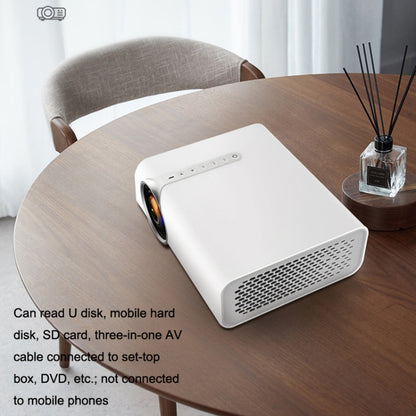 YG530 Home LED Small HD 1080P Projector, Specification: EU Plug(White) - Consumer Electronics by buy2fix | Online Shopping UK | buy2fix