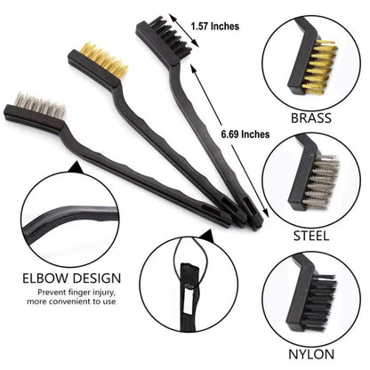 12 PCS / Set Car Tire Slight Cleaning Brush(B) - In Car by buy2fix | Online Shopping UK | buy2fix