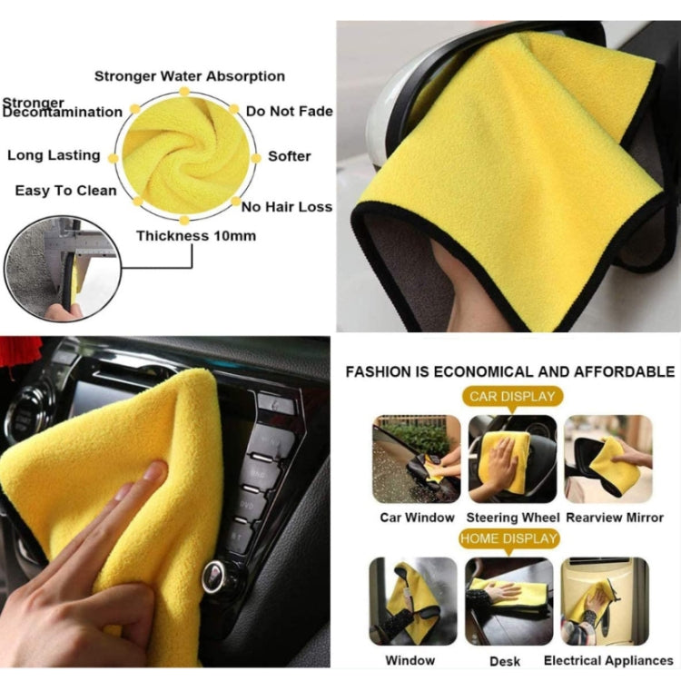 13 PCS / Set Double-Sided Towel Car Wash Gloves - In Car by buy2fix | Online Shopping UK | buy2fix
