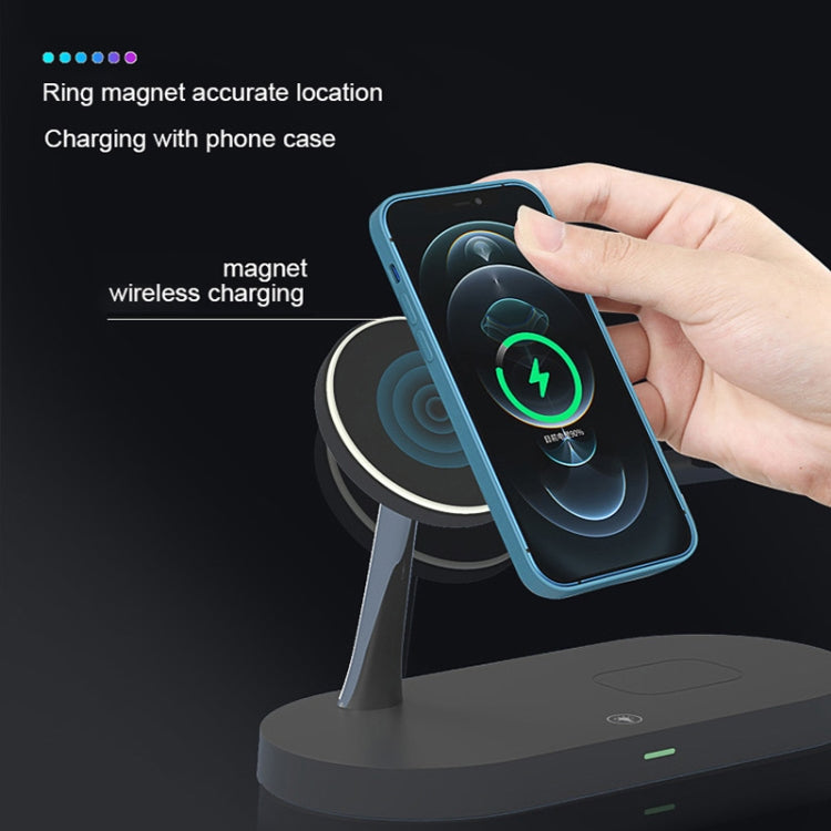 X452 3 in 1 Multifunctional 15W Wireless Charger with Night Light Function(White) - Apple Accessories by buy2fix | Online Shopping UK | buy2fix
