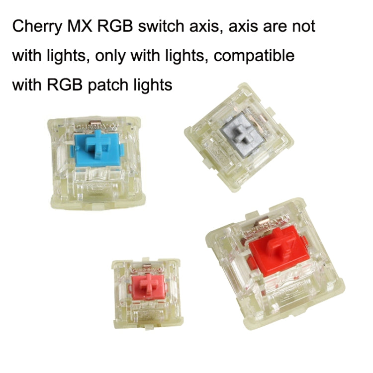 10PCS Cherry MX RGB Transparent Shaft Switch Mechanical Keyboard Triangular Shaft Body, Color: Tea Shaft - Other by CHERRY | Online Shopping UK | buy2fix