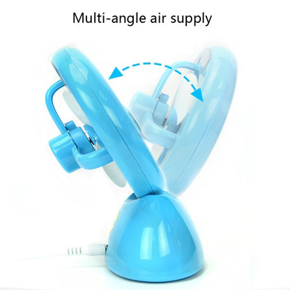 Mini USB Rechargeable Spray Fan Student Dormitory Office Desktop Mute Fan(Glossy White) - Consumer Electronics by buy2fix | Online Shopping UK | buy2fix