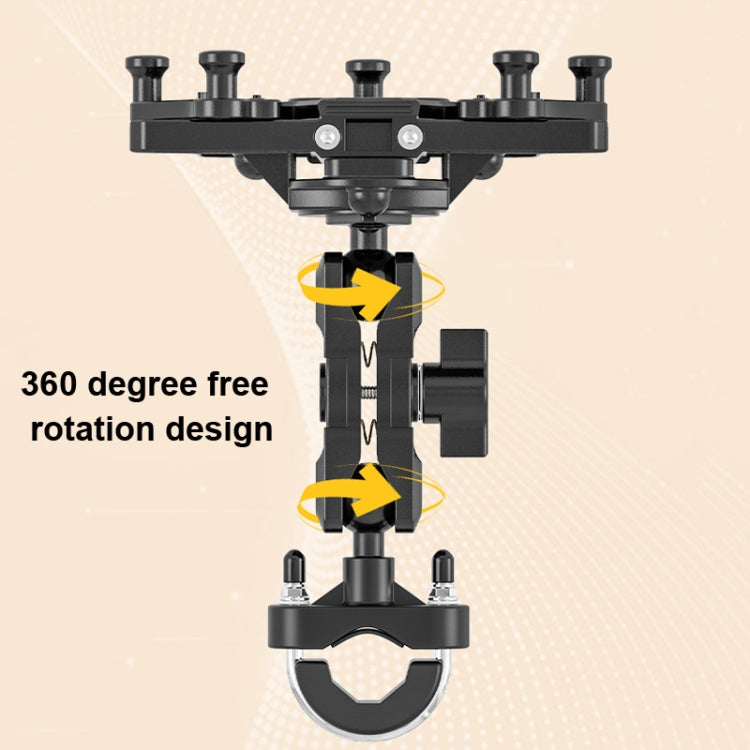 Motorcycle Bracket Crab Navigation Phone Bracket,Style： U-shaped+QC3.0 Dual USB  Charge - In Car by buy2fix | Online Shopping UK | buy2fix