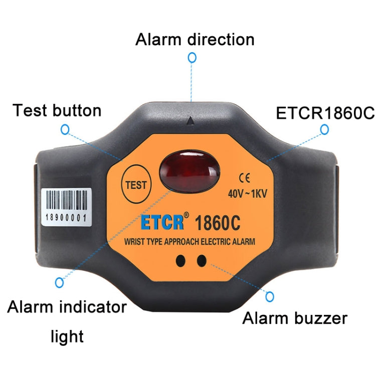ETCR Non-contact High Voltage Alarm Ellectrician Test Pen, Model: ETCR1860C For Wrist - Consumer Electronics by ETCR | Online Shopping UK | buy2fix