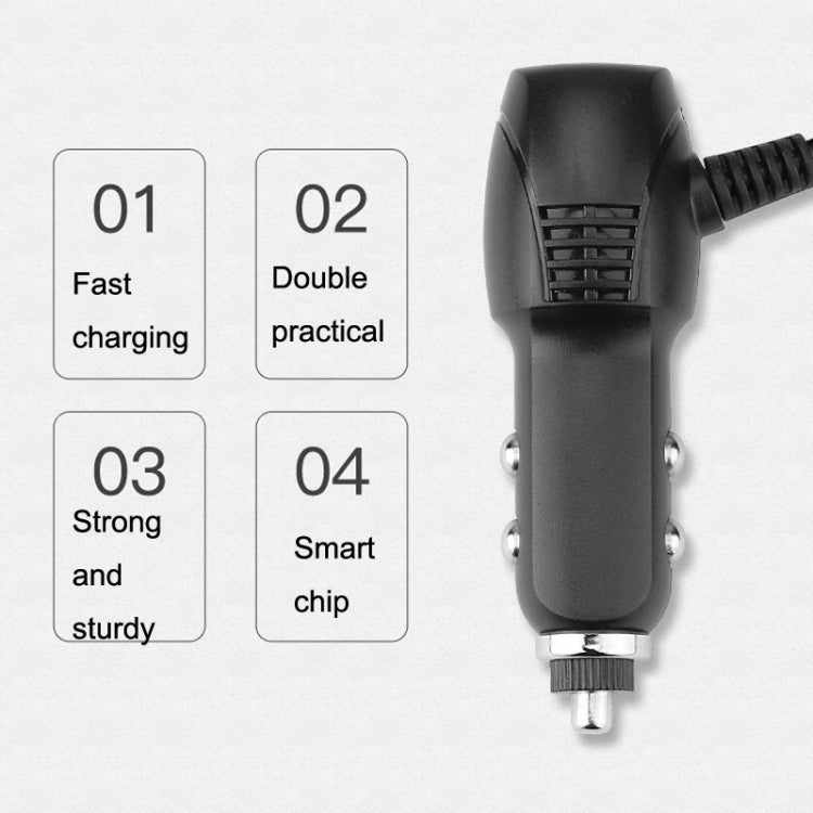 2 PCS Car Charger Fast Charging Driving Recorder Supply Line, Style: 1A+2A(Mini Straight Head) - In Car by buy2fix | Online Shopping UK | buy2fix