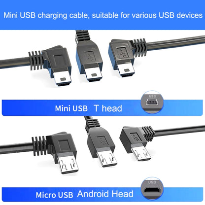 10PCS Driving Recorder Power Cord USB Car Charger Buck Line, Style: 3.5m+2A(Android Left Bend) - In Car by buy2fix | Online Shopping UK | buy2fix