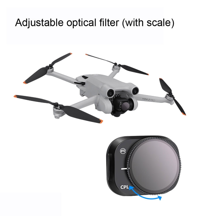 RCSTQ Aluminum Alloy Adjustable Filter Accessories for DJI Mini 3 Pro,Style: ND64 - DJI & GoPro Accessories by RCSTQ | Online Shopping UK | buy2fix