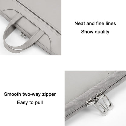 Baona BN-Q006 PU Leather Full Opening Laptop Handbag For 11/12 inches(Black+Power Bag) - 12.1 inch by Baona | Online Shopping UK | buy2fix