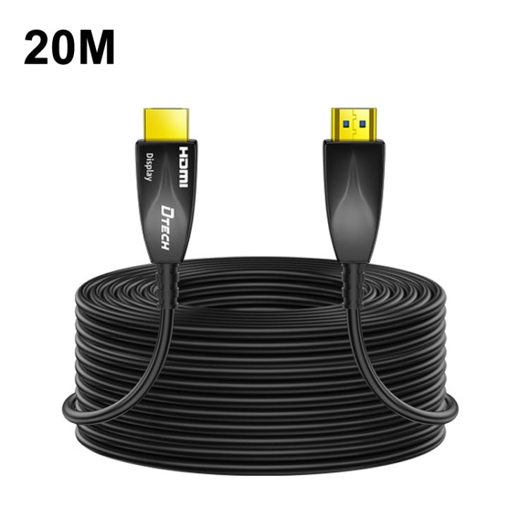 DTECH HDMI 2.0 Version Fiber Optical Line 4K 60Hz Large Screen TV Engineering Wiring, Length: 20m - Cable by DTECH | Online Shopping UK | buy2fix
