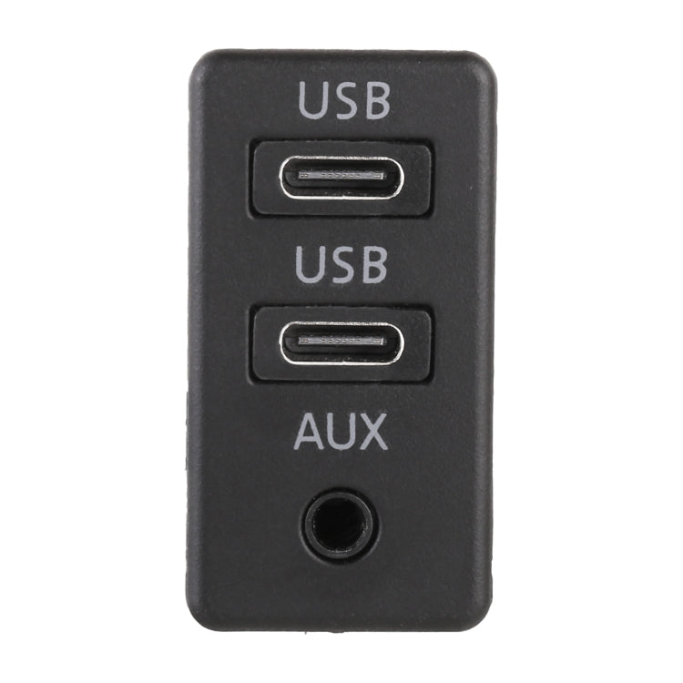 Car Universal Modification Dual Type-C+AUX Charging Interface Seat - In Car by buy2fix | Online Shopping UK | buy2fix