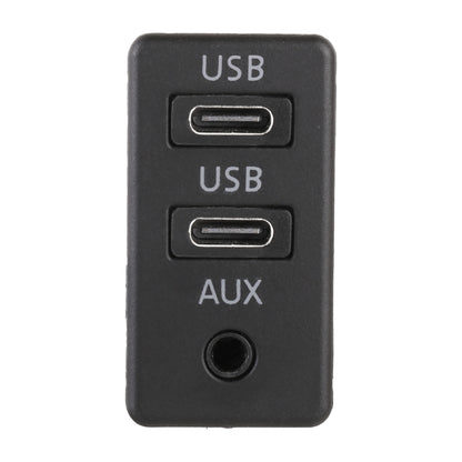 Car Universal Modification Dual Type-C+AUX Charging Interface Seat - In Car by buy2fix | Online Shopping UK | buy2fix