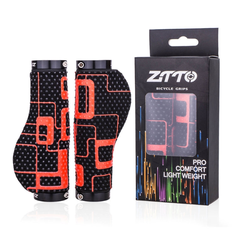 ZTTO Ergonomic Dual Locking Bicycle Grip Covers(Black Red) - Outdoor & Sports by ZTTO | Online Shopping UK | buy2fix