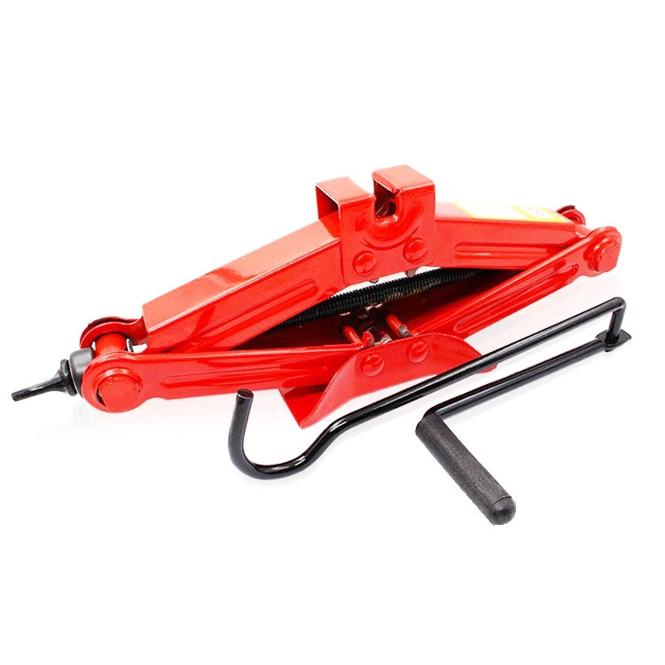 Portable Car Jack Z Type Hand Crank Tire Changing Tool(Red) - In Car by buy2fix | Online Shopping UK | buy2fix