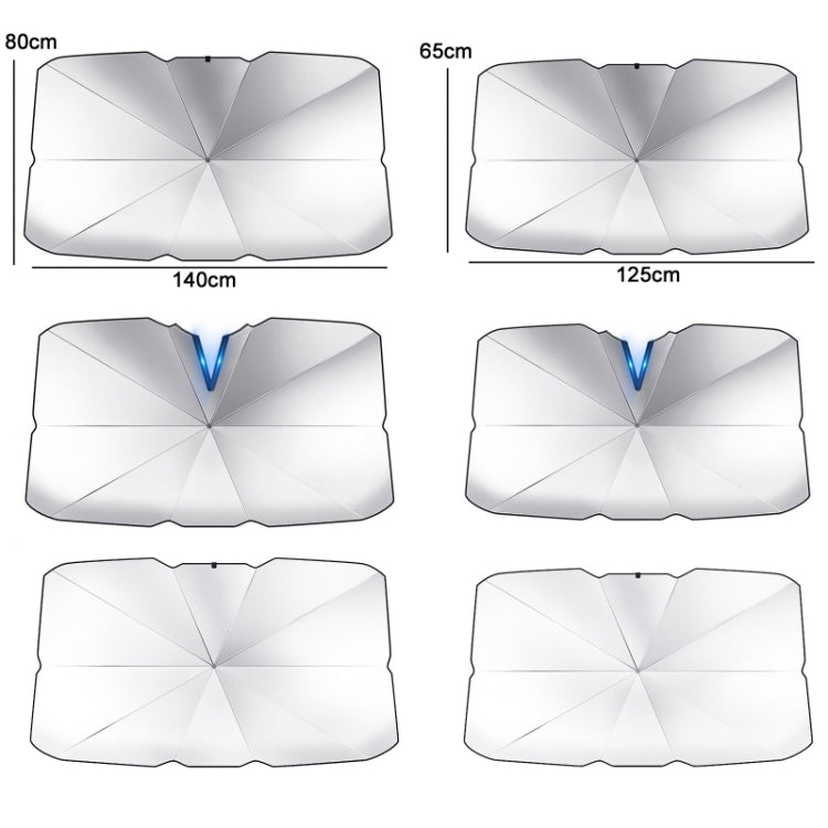 Car Windshield Telescopic Folding Thermal Insulation Parasol, Size: Small - In Car by buy2fix | Online Shopping UK | buy2fix