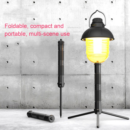 Foldable Portable Aluminum Alloy Tripod Light Stand Mobile Phone Live Tripod(Black) - Consumer Electronics by buy2fix | Online Shopping UK | buy2fix