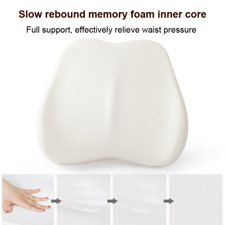 Memory Foam Lumbar Pillow Office Seat Lumbar Cushion(Tibetan) - Home & Garden by buy2fix | Online Shopping UK | buy2fix