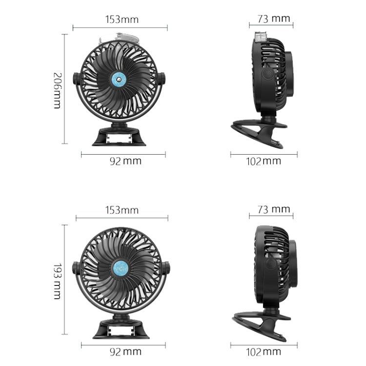 USB Charging Desktop Clip Style Cooling Fan, Spec: Spray (Black) - Consumer Electronics by buy2fix | Online Shopping UK | buy2fix