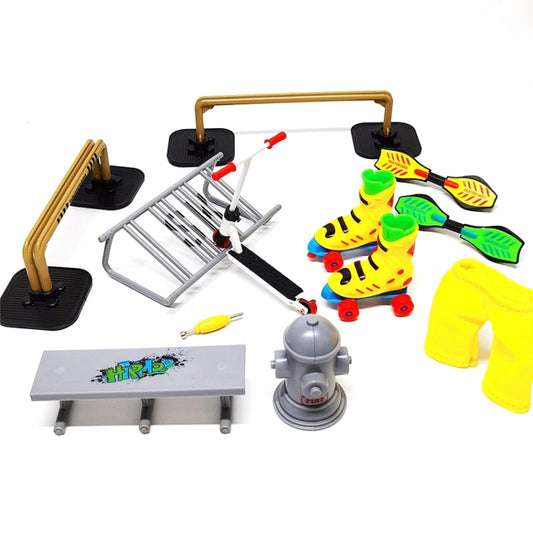 Mini Finger Bike Bicycle Finger Skateboards Skate Ramp Parts Set(CDH-8) - Model Toys by buy2fix | Online Shopping UK | buy2fix